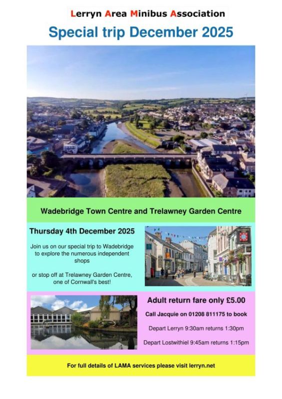 LAMA Special Trip to Wadebridge